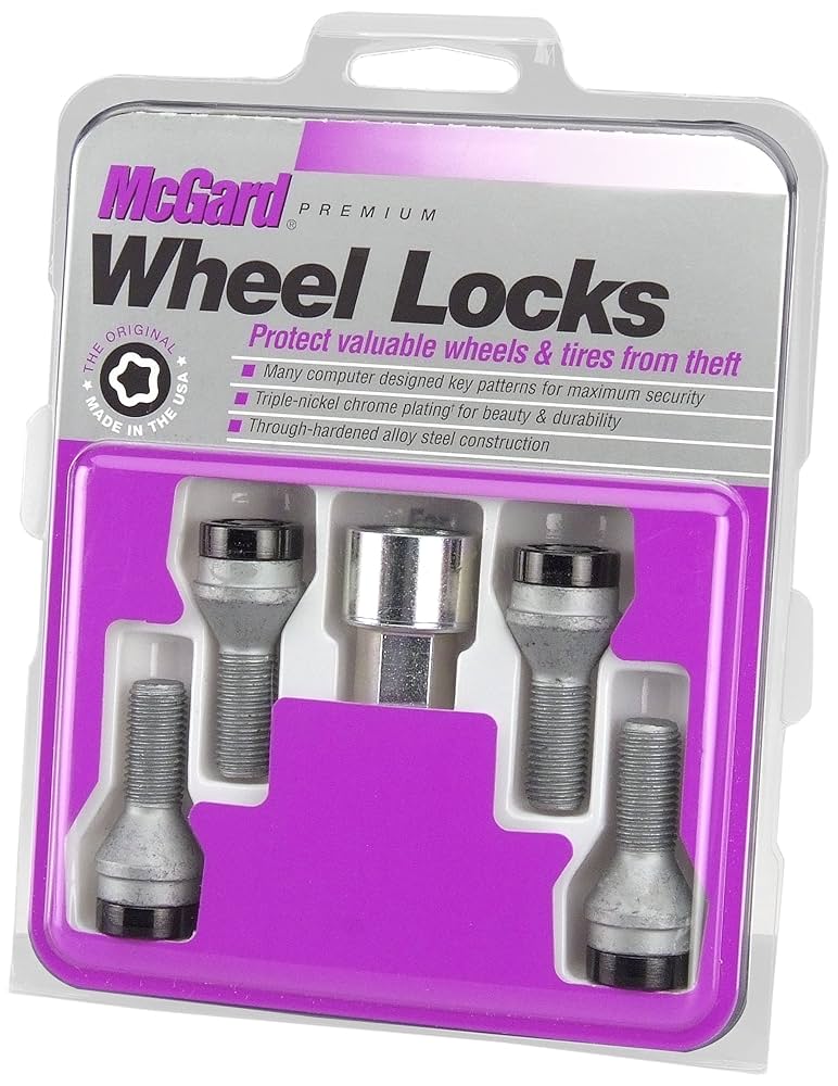 McGard CAR LOCK タイヤロック McGard Corvette Black Wheel Lock Set; 14mm x 1.5 24216 (20